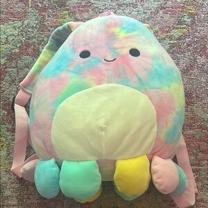 Squishmallows Tie-Dye Plush Backpack